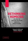 Cover: Rethinking Homicide - Cambridge University Press