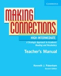 Cover: Making Connections High Intermediate Teacher's Manual - Cambridge University Press