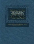 Cover: Trial Evidence - Nabu Press
