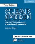 Cover: Clear Speech Teacher's Resource Book - Cambridge University Press