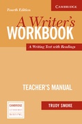 Cover: A Writer's Workbook Teacher's Manual - Cambridge University Press