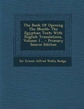 Cover: The Book of Opening the Mouth - Nabu Press