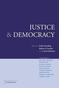 Enlarge image Cover: Justice and Democracy - Cambridge University Press