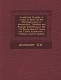 Cover: Analytical Credits - Nabu Press