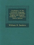 Cover: Vocabulary of the Umbundu Language - Nabu Press