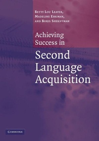 Enlarge image Cover: Achieving Success in Second Language Acquisition - Cambridge University Press