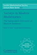 Cover: Surveys in Modern Mathematics - Cambridge University Press