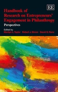 Cover: Handbook of Research on Entrepreneurs' Engagement in Philanthropy - Edward Elgar Publishing