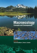 Cover: Macroecology: Concepts and Consequences - Cambridge University Press