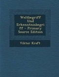 Cover: Weltbegriff Und Erkenntnisbegriff - Nabu Press