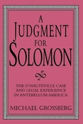 Cover: A Judgment for Solomon - Cambridge University Press