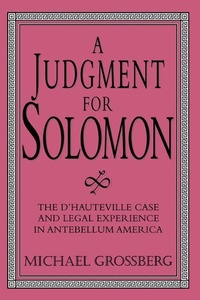 Enlarge image Cover: A Judgment for Solomon - Cambridge University Press
