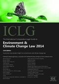 Cover: The International Comparative Legal Guide to: Environment & Climate Change Law 2014 - Global Legal Group Ltd