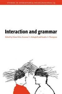 Enlarge image Cover: Interaction and Grammar - Cambridge University Press