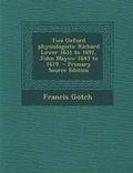 Cover: Two Oxford Physiologists - Nabu Press