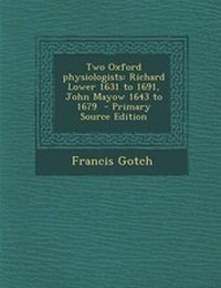 Enlarge image Cover: Two Oxford Physiologists - Nabu Press