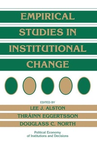 Enlarge image Cover: Empirical Studies in Institutional Change - Cambridge University Press