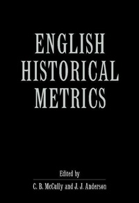Enlarge image Cover: English Historical Metrics - Cambridge University Press