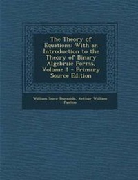 Abbildung von: The Theory of Equations - Nabu Press