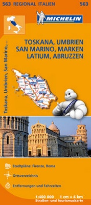 Abbildung von: Michelin Toskana, Umbrien, San Marino, Marken, Latium, Abruzzen - Michelin Editions des Voyages