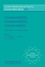 Cover: Computability, Enumerability, Unsolvability - Cambridge University Press