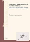 Cover: Variations Pour Piano Op. 27 d'Anton Webern - Librarie Philosophique J. Vrin