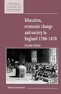 Cover: Education, Economic Change and Society in England 1780-1870 - Cambridge University Press