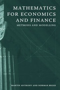 Cover: Mathematics for Economics and Finance - Cambridge University Press