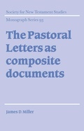 Cover: The Pastoral Letters as Composite Documents - Cambridge University Press