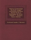 Cover: Theorie Systematique Des Droit Acquis - Nabu Press