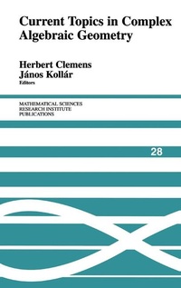Abbildung von: Current Topics in Complex Algebraic Geometry - Cambridge University Press