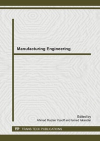 Enlarge image Cover: Manufacturing Engineering - Trans Tech Publications Ltd