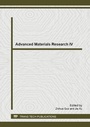 Cover: Advanced Materials Research IV - Trans Tech Publications Ltd
