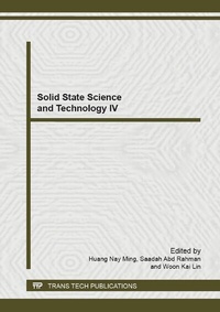 Enlarge image Cover: Solid State Science and Technology IV - Trans Tech Publications Ltd