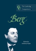 Cover: The Cambridge Companion to Berg - Cambridge University Press