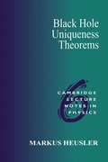 Cover: Black Hole Uniqueness Theorems - Cambridge University Press