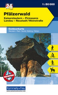 Abbildung von: Pfälzerwald Nr. 24 Outdoorkarte Deutschland 1:50 000 - Kümmerly+Frey