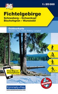 Abbildung von: Fichtelgebirge Nr. 36 Outdoorkarte Deutschland 1:35 000 - Kümmerly+Frey