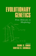 Cover: Evolutionary Genetics - Cambridge University Press
