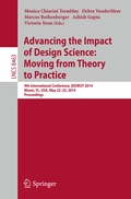 Cover: Advancing the Impact of Design Science: Moving from Theory to Practice - Springer