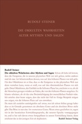 Bild: Die okkulten Wahrheiten alter Mythen und Sagen - Rudolf Steiner Verlag