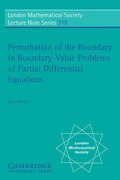 Cover: Perturbation of the Boundary in Boundary-Value Problems of Partial Differential Equations - Cambridge University Press