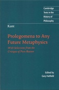 Cover: Kant: Prolegomena to Any Future Metaphysics - Cambridge University Press
