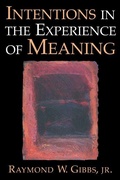 Cover: Intentions in the Experience of Meaning - Cambridge University Press