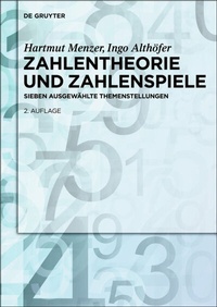 Abbildung von: Zahlentheorie und Zahlenspiele - De Gruyter