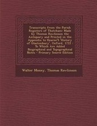 Enlarge image Cover: Transcripts from the Parish Registers of Thatcham - Nabu Press