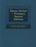 Cover: Ebene Oerter - Primary Source Edition - Nabu Press