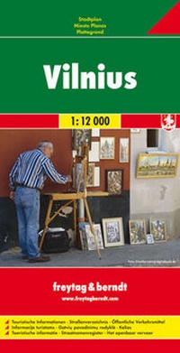 Abbildung von: Vilnius, Stadtplan 1:12.000 - Freytag-Berndt und ARTARIA