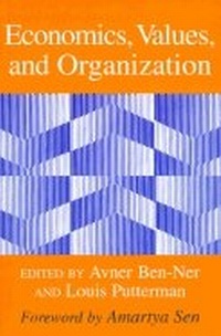 Enlarge image Cover: Economics, Values, and Organization - Cambridge University Press