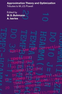 Enlarge image Cover: Approximation Theory and Optimization - Cambridge University Press